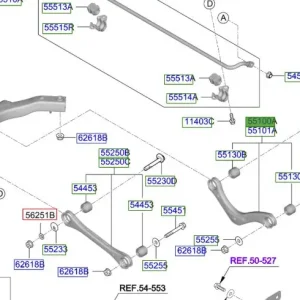 Obniżka ceny Wahacz tylny lewy górny Kia ProCeed 20-25