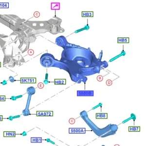Do wyczerpania zapasów Wahacz tylny lewy mondeo MK5 FORD
