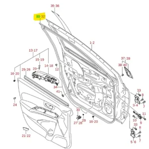 Uszczelki drzwi prawy przód Suzuki SX4 / S-CROSS - wyprzedaż Sprawdź teraz
