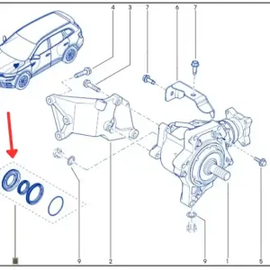 Uszczelki rozdzielacza / reduktora układu napędowego RENAULT KOLEOS II Oferta limitowana