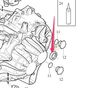Uszczelniacz lewy półosi Volvo Okazja
