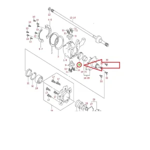 Rabat Uszczelniacz półosi Suzuki