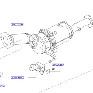 Darmowy zwrot Uszczelka układu wydechowego nissan - wyprzedaż