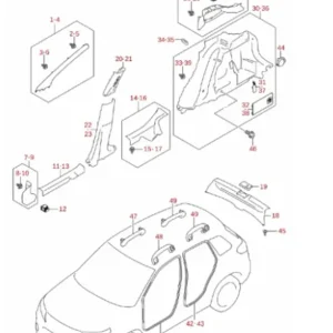 Uszczelka wnęki drzwi Suzuki Vitara - wyprzedaż Oferta
