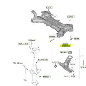 Nowy Wahacz dolny przedni prawa strona Hyundai I20 / Bayon - wyprzedaż