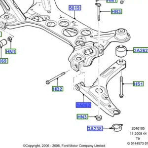 Dostępne od ręki Wahacz prawy przód 20062014 FORD - wyprzedaż