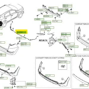Obniżka ceny Wiązka elektryczna czujnika parkowania Hyundai Tucson (2016) OE - wyprzedaż