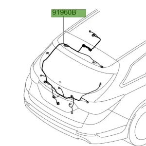 Wiązka elektryczna drzwi bagażnika Hyundai I40 - wyprzedaż Rabat