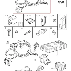 Tylko do końca tygodnia Wiązka haka holowniczego Volvo