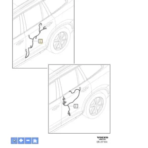 Wiązka przewodów drzwi lewy tył XC60 2018 Darmowa dostawa