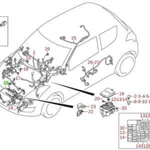 Wiązka przewodów elektrycznych silnika Suzuki Swift - wyprzedaż Rabat
