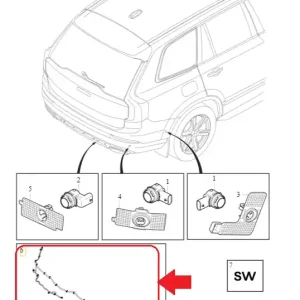 Nowość Wiązka przewodów pdc tył