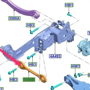 Nie przegap Wahacz zawieszenia tylnego FORD