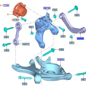 Sprawdź teraz Wahacz zawieszenia tylnego Ford Edge Smax Galaxy - wyprzedaż