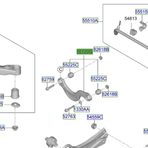 Wahacz zawieszenia tylnego górny Kia SPortage 21-25 Wysoka jakość