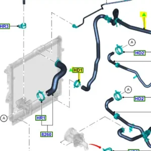 Wąż chłodnicy wody Ford Ranger TKE 2011 Ograniczona ilość