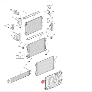 Łatwy zwrot Wentylator chłodnicy hs 2022 MG