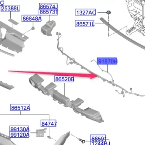 Wiązka czujników parkowania przód KIA Tylko do końca tygodnia