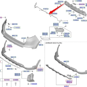 Wiązka czujników parkowania tył 2018 2022 Darmowa dostawa