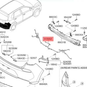 Sprawdź teraz Wiązka czujników parkowania tył I30