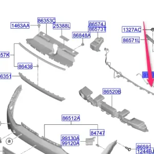 Hit cenowy Wiązka czujników parkowania zderzaka przód KIA