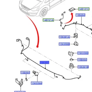 Dodaj do koszyka Wiązka czujników zderzaka przedniego