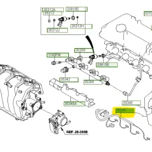 Super okazja Wiązka przewodów wtryskiwaczy Hyundai Tucson (2018) OE