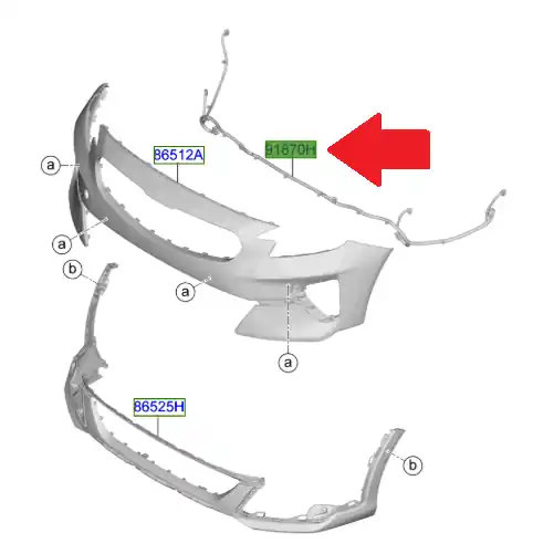 Wiązka przewodów zderzaka przedniego Ostatnie sztuki