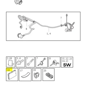 Ograniczona ilość Wiązka sterownik haka holowniczego V90 XC40 EX40 XC60 V70