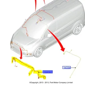 Oferta czasowa Wiązka zderzaka przedniego czujników parkowania Ford Transit Connect 2013 - wyprzedaż