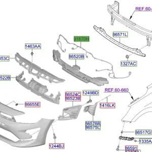 Wiązka zderzaka przedniego Kia RIO 20-25 Ekspresowa dostawa
