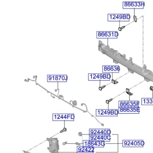 Wiązka zderzaka tylnego Kia Picanto 2024 Zniżka