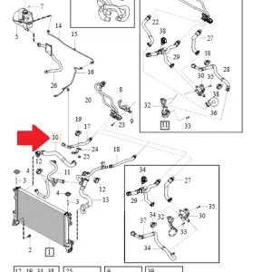 Wąż przewód chłodnicy Volvo XC90 XC60 S90 V90 Dostępne od ręki