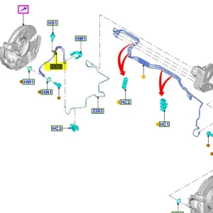 Wąż przewód hamulcowy przedni Ford FOcus MK4 - wyprzedaż Zniżka