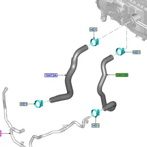 Wąż przewód nagrzewnicy Ford Focus MK3 - wyprzedaż Szybka wysyłka