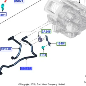 Tylko dziś Wąż przewód nagrzewnicy Ford Focus MK3 - wyprzedaż