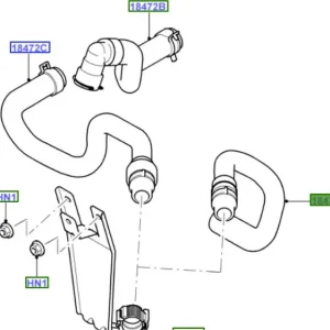 Popularny Wąż przewód nagrzewnicy Ford Mondeo MK4 Smax Galaxy - wyprzedaż