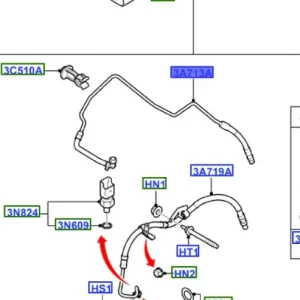 Rabat Wąż przewód olejowy mondeo MK4 smax galaxy 2.0ecoboost FORD - wyprzedaż