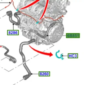 Nie przegap Wąż przewód układu chłodzenia Ford Focus MK3 - wyprzedaż