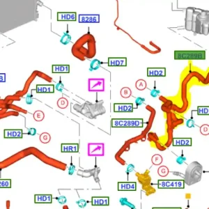 Taniej Wąż przewód układu chłodzenia Ford Mondeo MK5 Smax - wyprzedaż