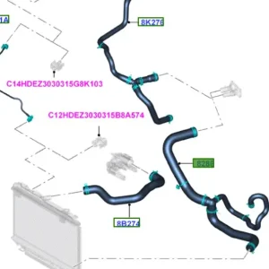 Promocja Wąż przewód wodny chłodnicy wody fiesta 0812