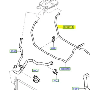 Oferta czasowa Wąż przewód zbiorniczka wyrównawczego Ford Focus MK2 - wyprzedaż