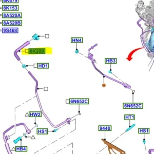Popularny Wąż przewód zbiorniczka wyrównawczego Ford Focus MK3