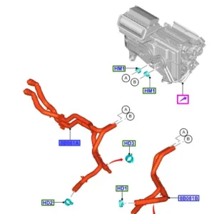 Wąż rura przewód układu chłodzenia Ford Mondeo MK5 - wyprzedaż Tylko do końca tygodnia