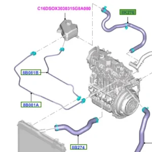 Wąż rura zbiorniczka wyrównawczego Ford Fiesta 2013 2019 - wyprzedaż Tylko dziś