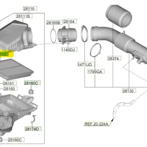 Hit cenowy Wkład filtra powietrza Hyundai Tucson Hybrid