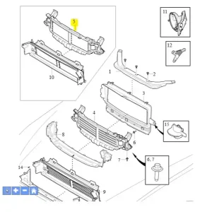 Wlot kierownica powietrza Volvo XC60 2018 Premium