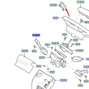 Oferta czasowa Włącznik spryskiwaczy i wycieraczek transit TT9 20062014 FORD - wyprzedaż