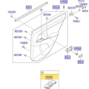 Obniżka ceny Włącznik szyb elektrycznych lewy tył KIA Sportage (2010-2015) - wyprzedaż