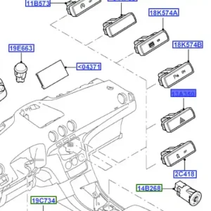 Włącznik świateł awaryjnych Ford Mondeo MK4 Smax Galaxy Hit cenowy